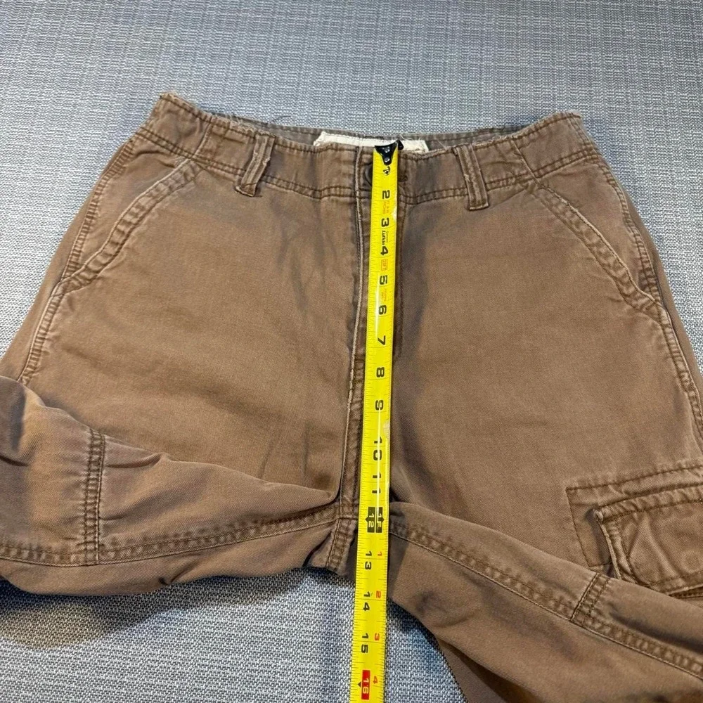 Plugg Brown Cotton Cargo Shorts Men's Size 31